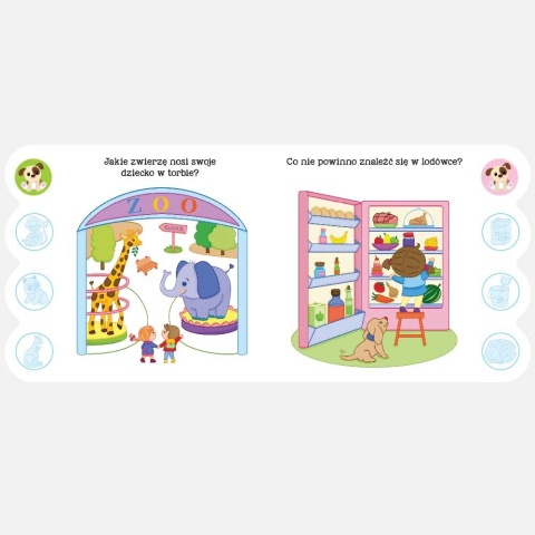 Quiz malucha z pieskiem książeczka edukacyjna naklejki 3+ Aksjomat