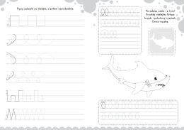 Szlaczki dla dzieci książeczka z naklejkami do nauki i ćwiczenia ręki