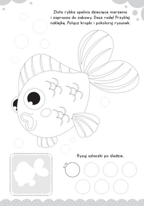 Szlaczki dla dzieci książeczka z naklejkami do nauki i ćwiczenia ręki