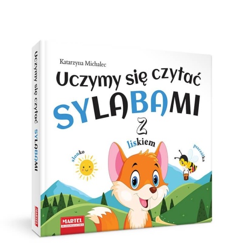 Uczymy się czytać sylabami z liskiem książka dla dzieci twarda 168 stron