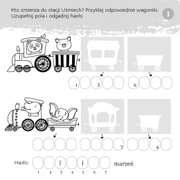 Zgadywanie doklejanie kodowanie dla dzieci książeczka edukacyjna