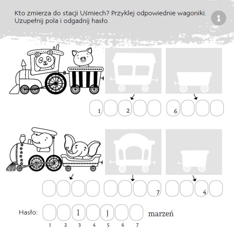 Zgadywanie doklejanie kodowanie dla dzieci książeczka edukacyjna
