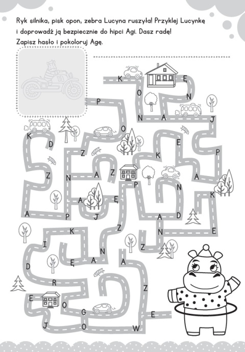 Znaki drogowe i zasady na drodze dla dzieci książeczka edukacyjna Naklejki