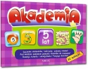 Akademia 5 lat łamigłówki labirynty zagadki i naklejki Wydawnictwo GREG + Zestaw