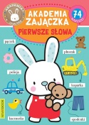 Akademia zajączka pierwsze słowa z naklejkami 74 naklejki 16 stron