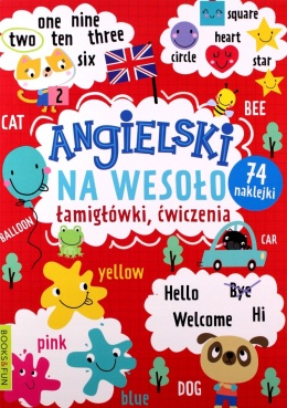 Angielski na wesoło dla dzieci książeczka zadania ćwiczenia 74 naklejki