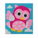 Diamentowy obrazek Sowa haft diamentowy wyklejanka dla dzieci DIY