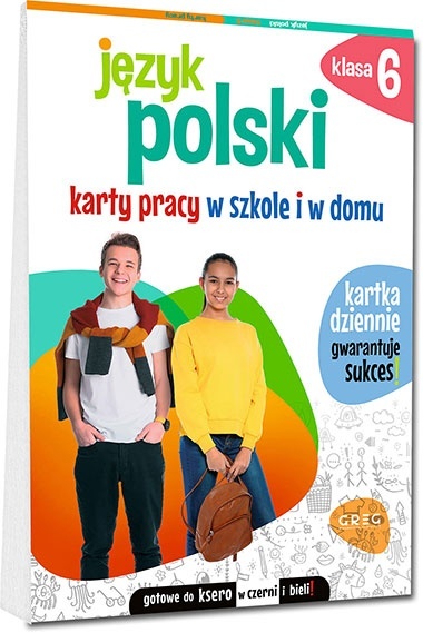 Język angielski klasa 6 Karty pracy Pakiet Język Polski Matematyka Greg