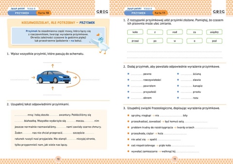 Język angielski klasa 6 Karty pracy Pakiet Język Polski Matematyka Greg