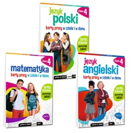 Karty Pracy Klasa 4 szkoły podstawowej Pakiet Polski Angielski Matematyka