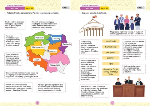 Karty pracy klasa 3 Trzeciaki Ortografia Matematyka GREG Szkoła podstawowa