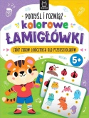 Kolorowe łamigłówki dla przedszkolaków 5+ zadania logiczne 48 stron