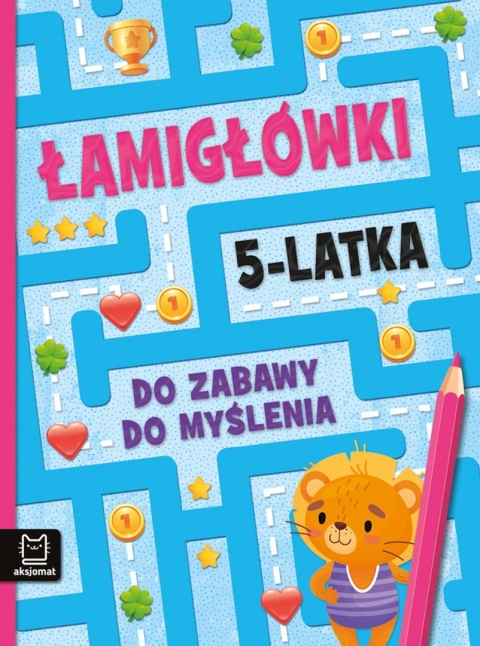 Łamigłówki dla przedszkolaka Pakiet 5 książeczek zadania labirynty 5 6 lat
