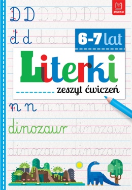 Literki zeszyt ćwiczeń dla dzieci 6 7 lat nauka pisania alfabetu edukacyjna