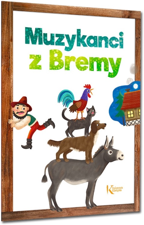 Muzykanci z Bremy baśń dla dzieci kolorowa książka duża czcionka Czytanka