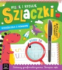 Nauka pisania dla dzieci zestaw 3 książeczek z rowkami Cyferki Literki