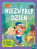 Niezwykły dzień duże litery książka do nauki czytania dla dzieci Aksjomat