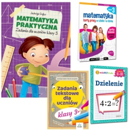 Pakiet matematyka klasa 3 zadania praktyczne tekstowe dzielenie karty pracy