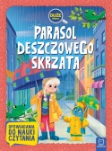 Parasol deszczowego skrzata duże litery książka do nauki czytania Aksjomat