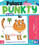 Połącz punkty i zobacz W zoo pisak ścieralny nauka pisania Książeczka 4+