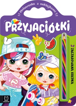 Przyjaciółki zaczarowana kredka kolorowanka z naklejkami dla dzieci
