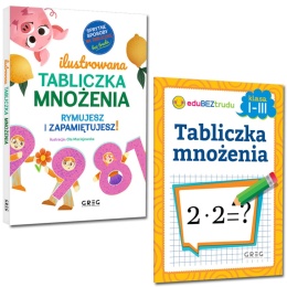 Tabliczka mnożenia dla dzieci zestaw 2 książki nauka matematyki klasy 1 3