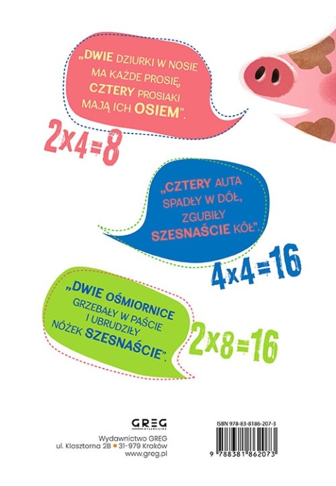 Tabliczka mnożenia dla dzieci zestaw 2 książki nauka matematyki klasy 1 3