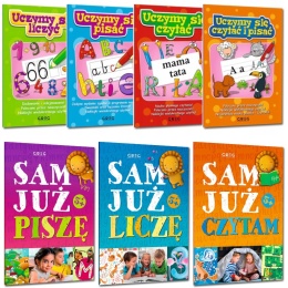 Uczymy się liczyć książka dla dzieci z naklejkami Zadania Nauka liczenia + Zestaw