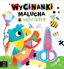 Wycinanki malucha z nożyczkami Papuga książka kreatywna dla dzieci 3+
