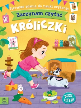 Zaczynam czytać Króliczki książka duże litery nauka czytania 4-6 lat
