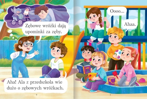 Zaczynam czytać Zębowa wróżka książka duże litery nauka czytania