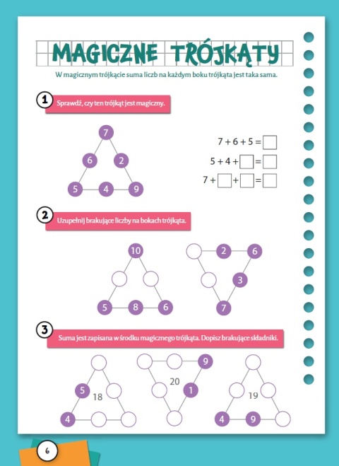 Zadania i łamigłówki 8-9 lat dla dzieci matematyka logiczne ćwiczenia