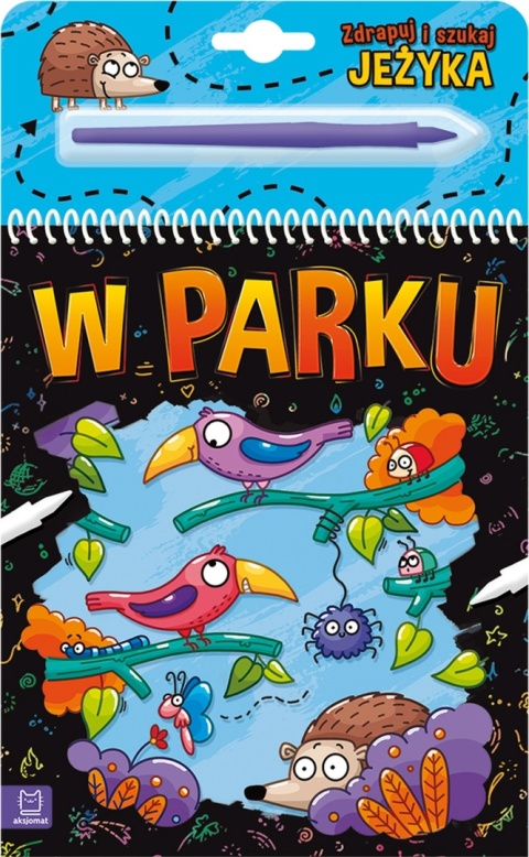 Zdrapuj i szukaj jeżyka W parku zdrapywanka z rysikiem Aksjomat 4+