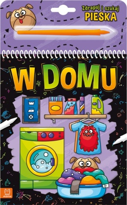 Zdrapuj i szukaj pieska W domu zdrapywanka z rysikiem Aksjomat 4+