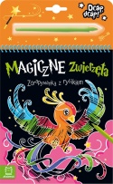 Zdrapywanka z rysikiem Magiczne zwierzęta Aksjomat Wydrapywanka książka 4+