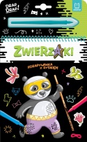 Zdrapywanka z rysikiem Zwierzaki Aksjomat kreatywna książka 4+