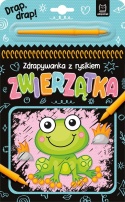 Zdrapywanka z rysikiem Zwierzątka Aksjomat kreatywna książka 4+
