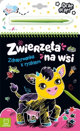 Zdrapywanka z rysikiem Zwierzęta na wsi Aksjomat dla dzieci 4+