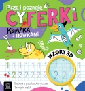 Zestaw 3 książki z rowkami szlaczki literki cyferki dla dzieci + znikopis