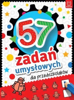 Zestaw 57 zadań logicznych i umysłowych dla przedszkolaków 5+ łamigłówki