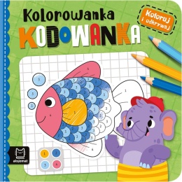 Zestaw Koloruj i odkrywaj kodowanki malowanki 3 książki dla dzieci Aksjomat