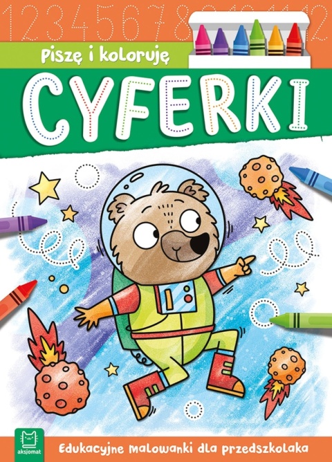Zestaw Piszę i koloruję literki wyrazy cyferki szlaczki dla przedszkolaka