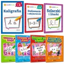 Zestaw książek eduBEZtrudu szlaczki, kaligrafia matematyka czytanie pisanie