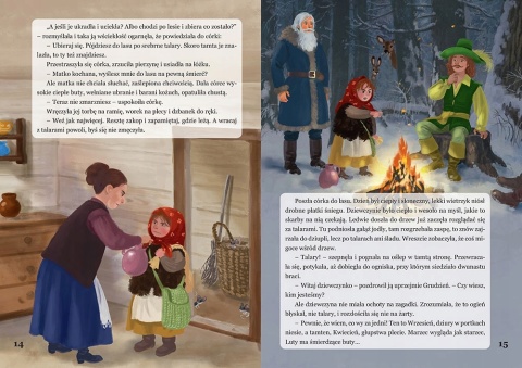 Baśń o dwunastu miesiącach - ilustrowana książka dla dzieci 16 stron GREG Baśń o dwunastu miesiącach - ilustrowana książka dla dzieci 16 stron GREG