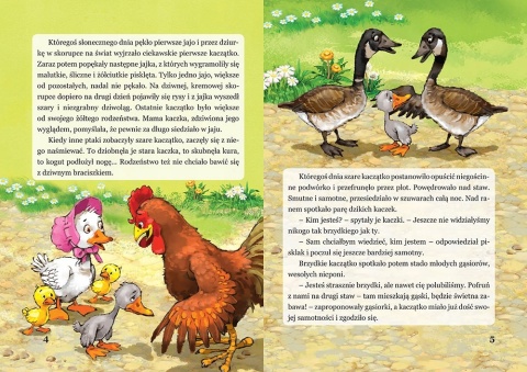 Brzydkie kaczątko ilustrowana baśń - książka dla dzieci 16 stron GREG Brzydkie kaczątko ilustrowana baśń - książka dla dzieci 16 stron GREG
