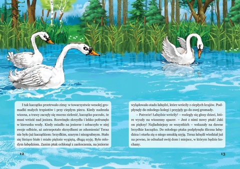 Brzydkie kaczątko ilustrowana baśń - książka dla dzieci 16 stron GREG Brzydkie kaczątko ilustrowana baśń - książka dla dzieci 16 stron GREG