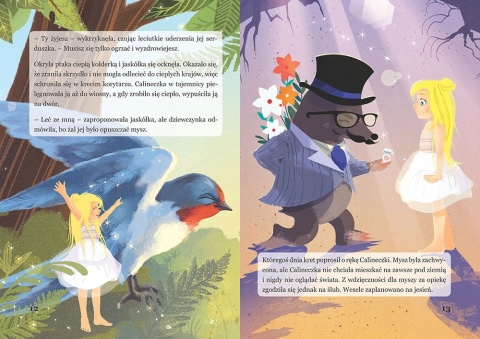 Calineczka - kolorowa ilustrowana baśń, książka dla dzieci 16 stron GREG Calineczka - kolorowa ilustrowana baśń, książka dla dzieci 16 stron GREG