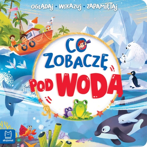 Co zobaczę pod wodą Oglądaj, wskazuj, zapamiętuj książeczka edukacyjna
