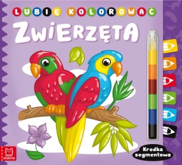 Kolorowanka Malowanka Lubię kolorować Zwierzęta Kredka segmentowa
