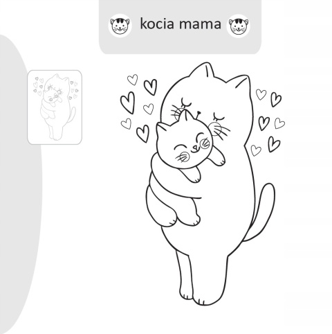 Kolorowanka malowanka dla dzieci Malowanie-doklejanie Kotki + Naklejki Kolorowanka malowanka dla dzieci Malowanie-doklejanie Kotki + Naklejki